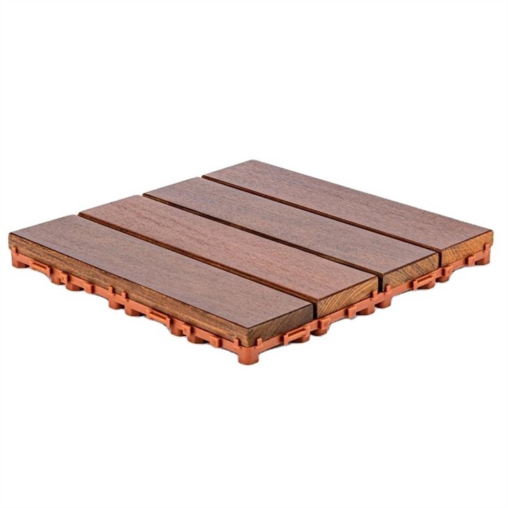 Interlocking Wood Composite Decking Tiles